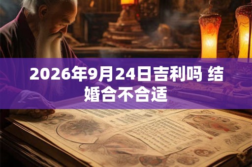 2026年9月24日吉利吗 结婚合不合适