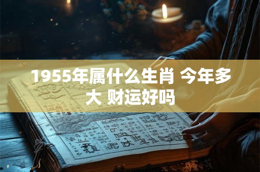 1955年属什么生肖 今年多大 财运好吗
