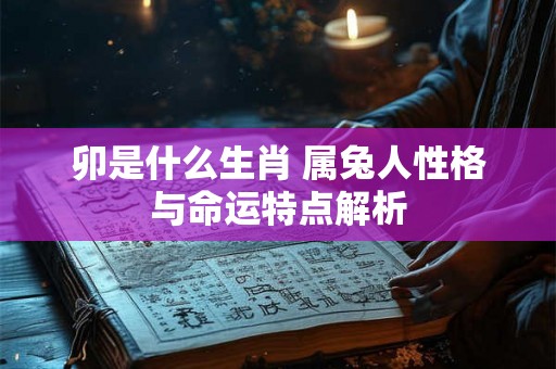 卯是什么生肖 属兔人性格与命运特点解析 卯是什么生肖 属兔人性格与命运特点解析