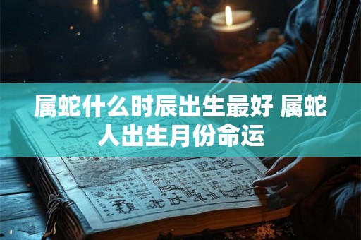 属蛇什么时辰出生最好 属蛇人出生月份命运