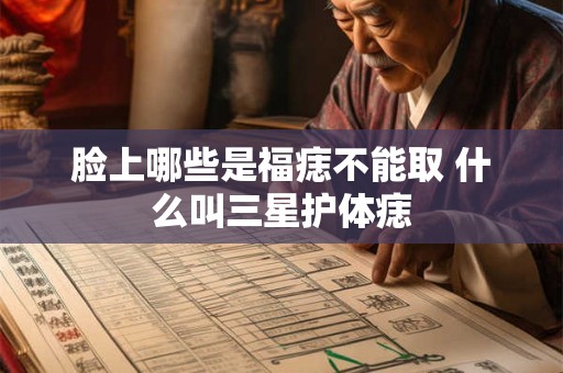 脸上哪些是福痣不能取 什么叫三星护体痣
