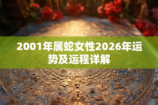2001年属蛇女性2026年运势及运程详解