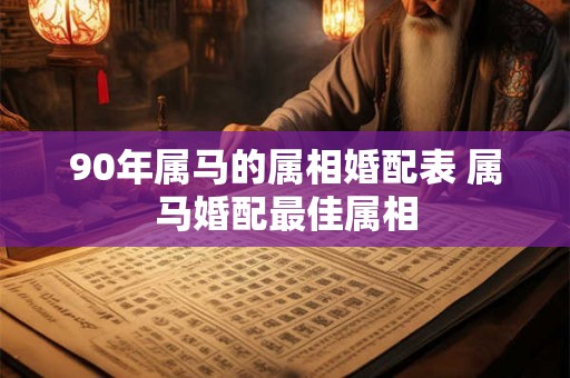 90年属马的属相婚配表 属马婚配最佳属相 90年属马的属相婚配表 属马婚配最佳属相