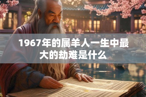 1967年的属羊人一生中最大的劫难是什么