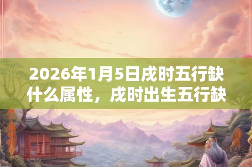 2026年1月5日戌时五行缺什么属性,戌时出生五行缺什么 2026年1月5日戌时五行缺什么属性,戌时出生五行缺什么