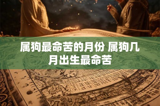 属狗最命苦的月份 属狗几月出生最命苦 属狗最命苦的月份 属狗几月出生最命苦