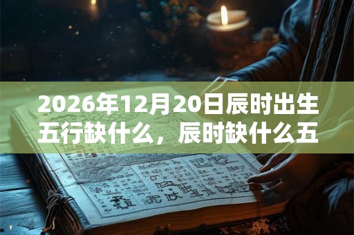 2026年12月20日辰时出生五行缺什么,辰时缺什么五行 2026年12月20日辰时出生五行缺什么,辰时缺什么五行
