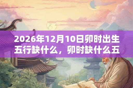 2026年12月10日卯时出生五行缺什么,卯时缺什么五行 2026年12月10日卯时出生五行缺什么,卯时缺什么五行