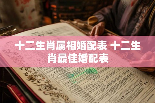 十二生肖属相婚配表 十二生肖最佳婚配表 十二生肖属相婚配表 十二生肖最佳婚配表