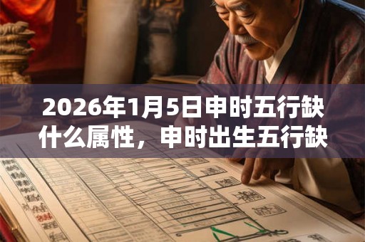 2026年1月5日申时五行缺什么属性,申时出生五行缺什么 2026年1月5日申时五行缺什么属性,申时出生五行缺什么