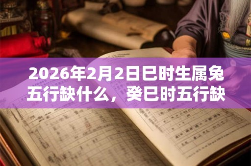 2026年2月2日巳时生属兔五行缺什么,癸巳时五行缺什么 2026年2月2日巳时生属兔五行缺什么,癸巳时五行缺什么