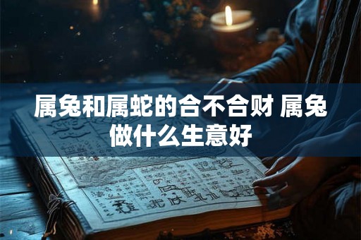 属兔和属蛇的合不合财 属兔做什么生意好 属兔和属蛇的合不合财 属兔做什么生意好