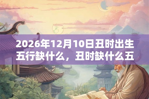 2026年12月10日丑时出生五行缺什么，丑时缺什么五行