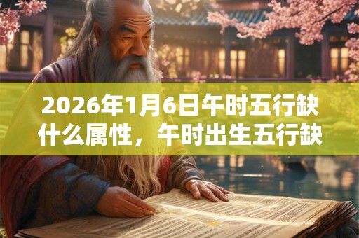 2026年1月6日午时五行缺什么属性,午时出生五行缺什么 2026年1月6日午时五行缺什么属性,午时出生五行缺什么