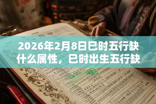 2026年2月8日巳时五行缺什么属性,巳时出生五行缺什么 2026年2月8日巳时五行缺什么属性,巳时出生五行缺什么