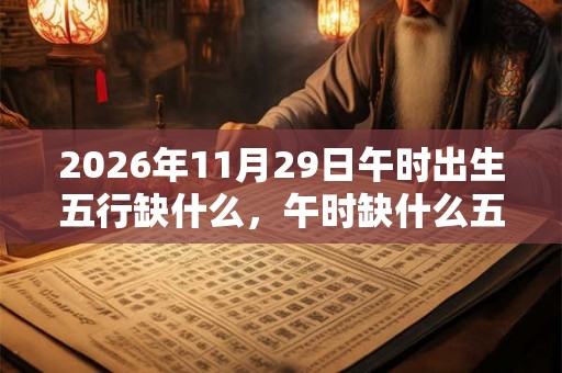 2026年11月29日午时出生五行缺什么,午时缺什么五行 2026年11月29日午时出生五行缺什么,午时缺什么五行
