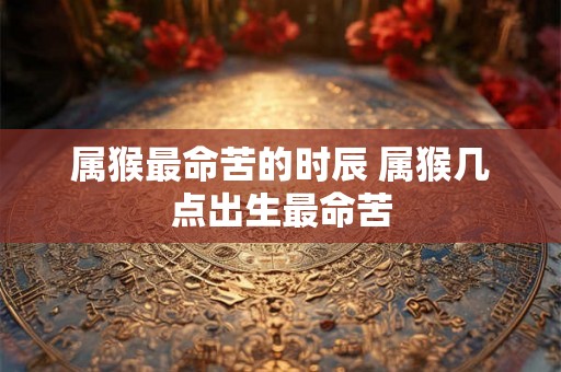 属猴最命苦的时辰 属猴几点出生最命苦 属猴最命苦的时辰 属猴几点出生最命苦