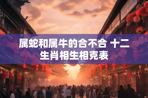 属蛇和属牛的合不合 十二生肖相生相克表 属蛇和属牛的合不合 十二生肖相生相克表
