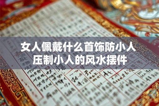 女人佩戴什么首饰防小人 压制小人的风水摆件
