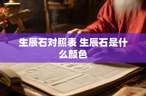 生辰石对照表 生辰石是什么颜色