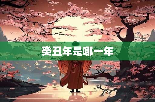 癸丑年是哪一年