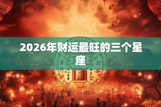 2026年财运最旺的三个星座