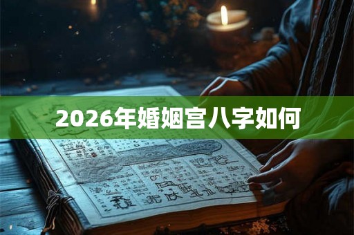 2026年婚姻宫八字如何
