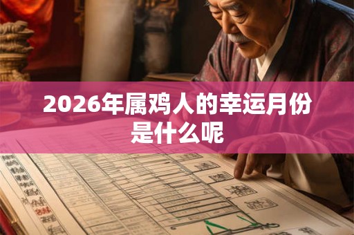 2026年属鸡人的幸运月份是什么呢