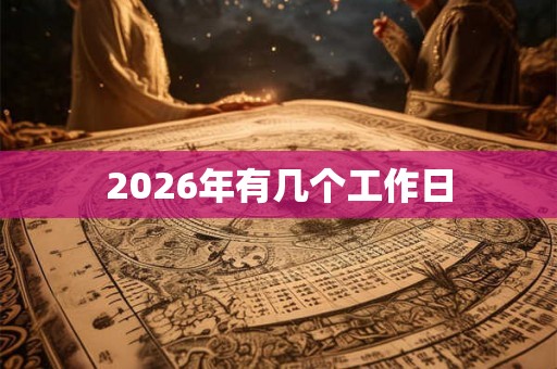 2026年有几个工作日