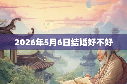 2026年5月6日结婚好不好