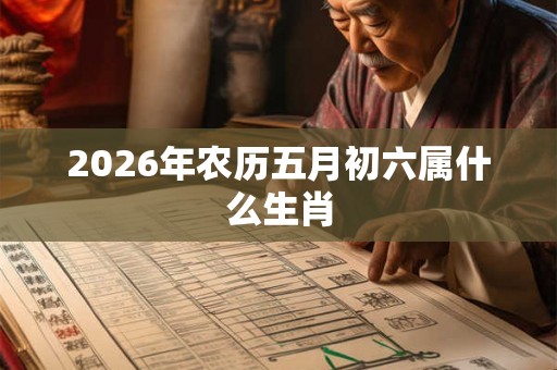 2026年农历五月初六属什么生肖