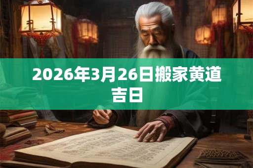 2026年3月26日搬家黄道吉日
