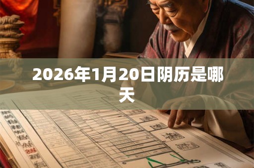 2026年1月20日阴历是哪天