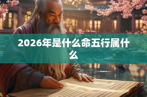 2026年是什么命五行属什么
