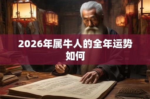 2026年属牛人的全年运势如何
