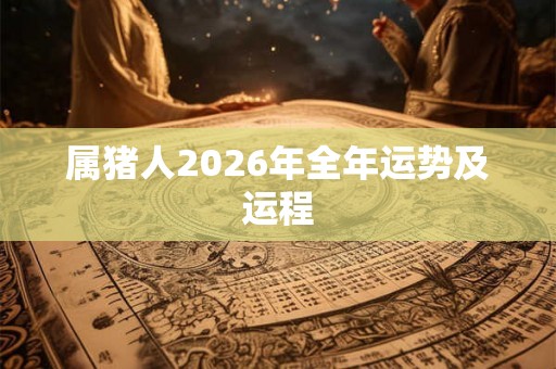 属猪人2026年全年运势及运程 属猪人2026年全年运势及运程