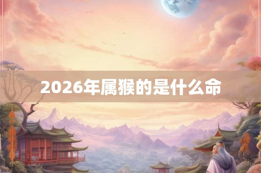 2026年属猴的是什么命 2026年属猴的是什么命
