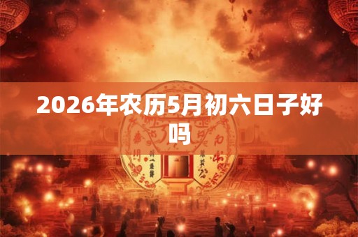 2026年农历5月初六日子好吗
