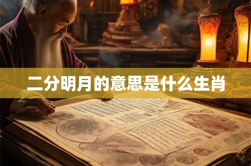 二分明月的意思是什么生肖