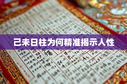 己未日柱为何精准揭示人性