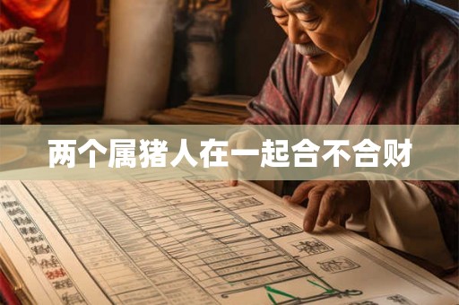 两个属猪人在一起合不合财