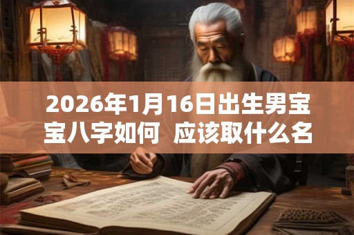 2026年1月16日出生男宝宝八字如何  应该取什么名字
