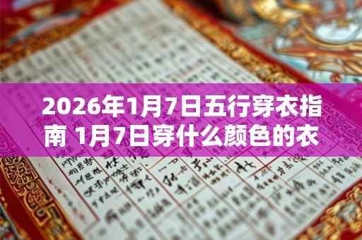2026年1月7日五行穿衣指南 1月7日穿什么颜色的衣服