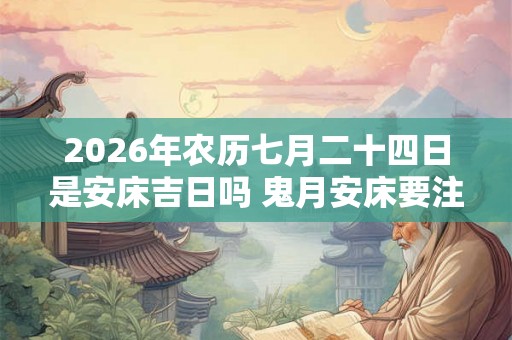 2026年农历七月二十四日是安床吉日吗 鬼月安床要注意什么