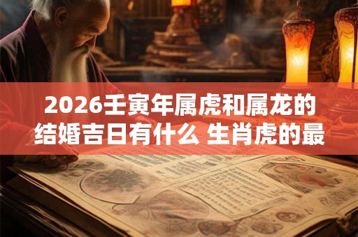 2026壬寅年属虎和属龙的结婚吉日有什么 生肖虎的最佳婚配