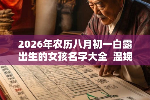 2026年农历八月初一白露出生的女孩名字大全  温婉好听