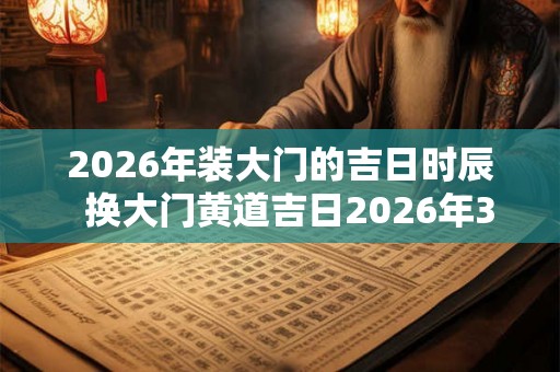 2026年装大门的吉日时辰  换大门黄道吉日2026年3月