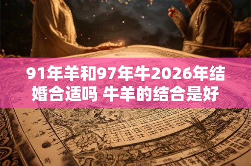 91年羊和97年牛2026年结婚合适吗 牛羊的结合是好是坏