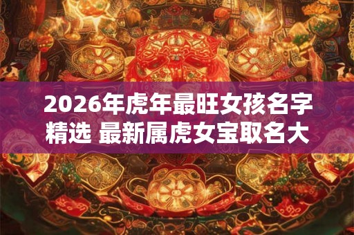 2026年虎年最旺女孩名字精选 最新属虎女宝取名大全2026