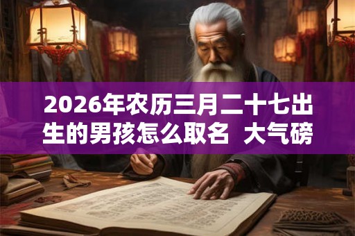 2026年农历三月二十七出生的男孩怎么取名  大气磅礴的名字